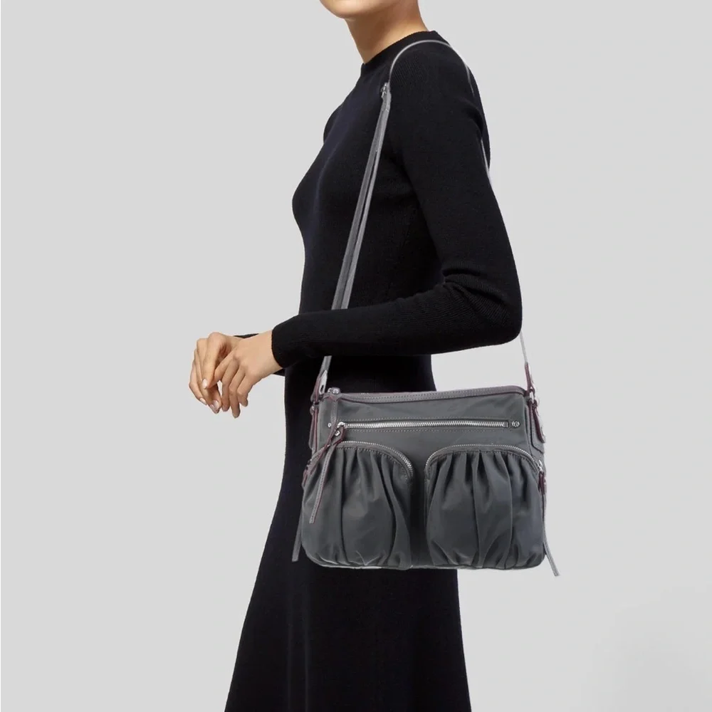Mz Wallace light brown nylon crossbody